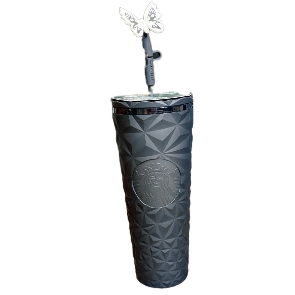 STARBUCKS TUMBLER‎ HALLOWEEN 2025 BLACK BUTTERFLY PRIZM GLOW-IN-THE-DARK TUMBLER
